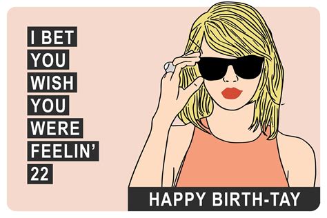 taylor swift birthday card uk