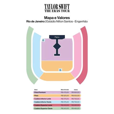 taylor swift brasil 2023 entradas