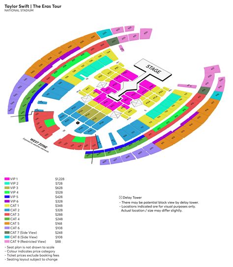 taylor swift concert singapore seat map