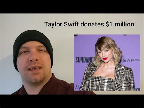 taylor swift donates $1 million dollars