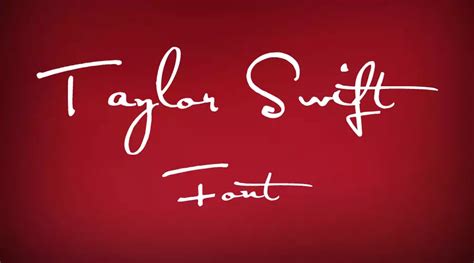 taylor swift free font