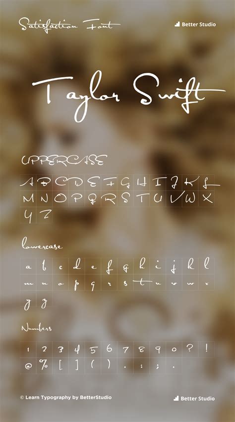 taylor swift handwriting font free download
