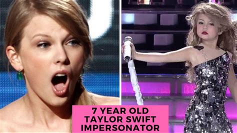 taylor swift impersonator 7 years old