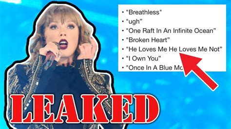 taylor swift leaked song