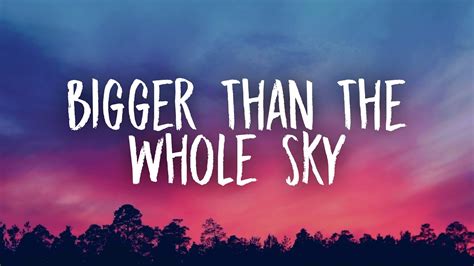 taylor swift lyrics bigger than the whole sky