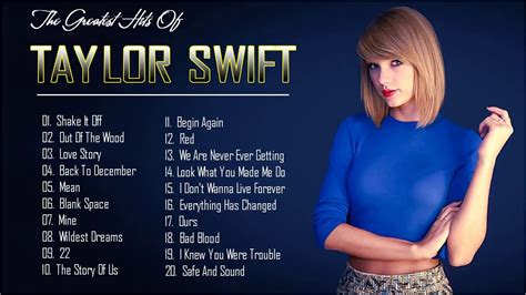 taylor swift music 1 hour