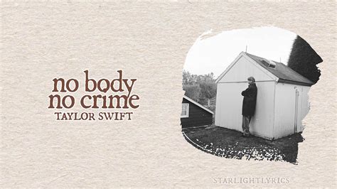 taylor swift no body no crime text