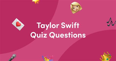 taylor swift quiz questions and answers