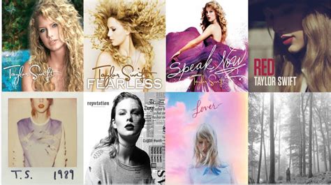 taylor swift song albums