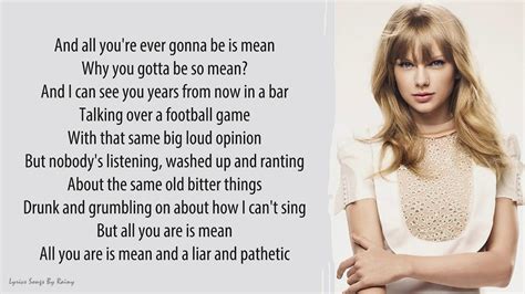 taylor swift song meaning