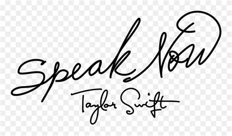 taylor swift speak now logo png