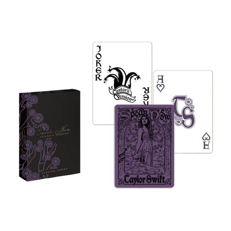 taylor swift speak now playing cards