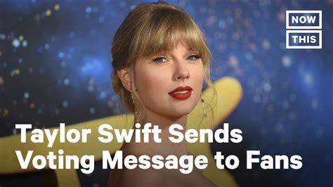 taylor swift tells fans to vote