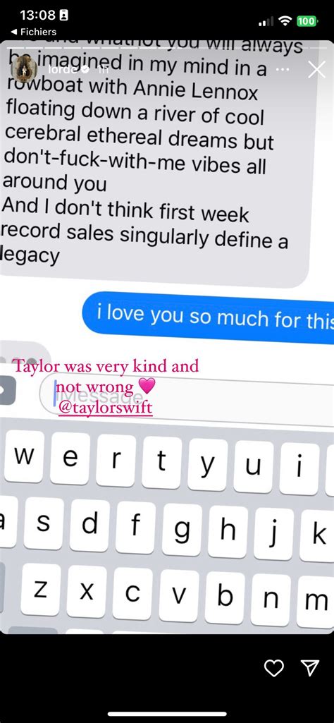 taylor swift text messages