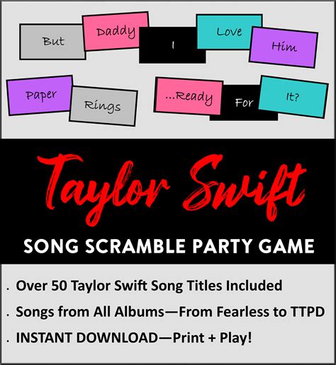 taylor swift themed game