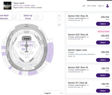 taylor swift tickets toronto ontario