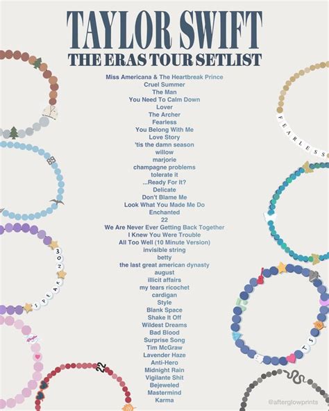 taylor swift tours list