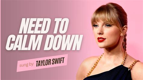 You need to calm down (Lyrics) Taylor Swift YouTube