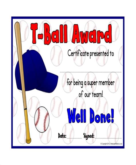 Tball Certificates Free Printable: Everything You Need To Know