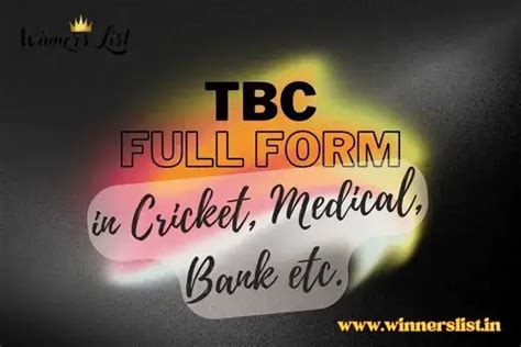 tbc full form in text