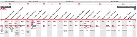 Plan lignes fortes réseau TCL Lyon 2016 / Plan lines strong network TCL