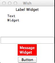 TCL Widgets Example