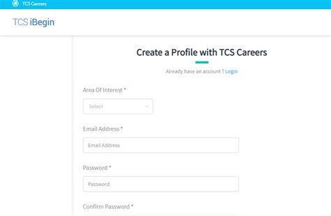 tcs career website login