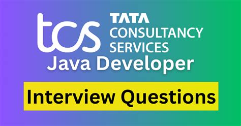 tcs interview questions for java developer