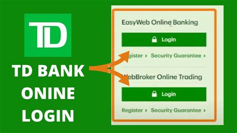 TD EasyWeb Login Account Online Banking Sign In