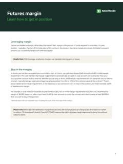 td ameritrade futures margin requirements