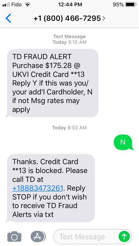 td bank customer service number fraud