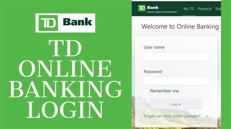 td bank log in samsung