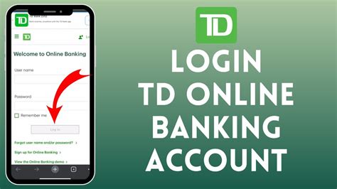 td banking login