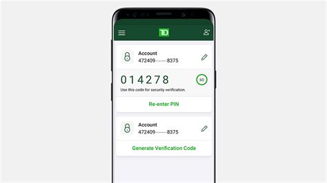 td verification code
