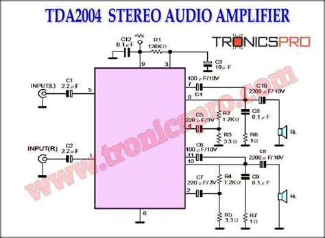 Tda2004 Amplifier Circuit Mono
