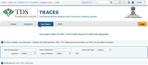 Tds Type Of Payment Code