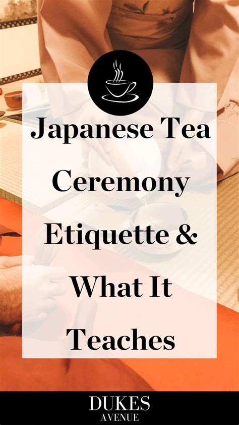 tea ceremony etiquette