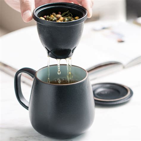 tea infuser mug ceramic
