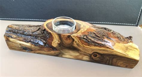 Tea Light Log Candle Holder