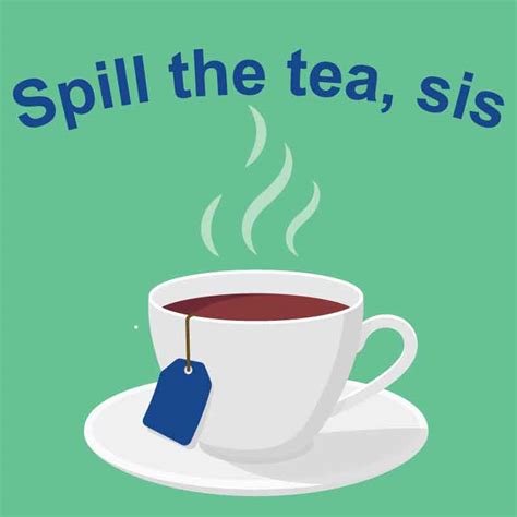 tea slang for gossip