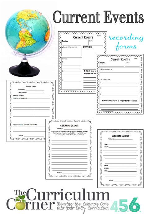 Teach Current Events Worksheets