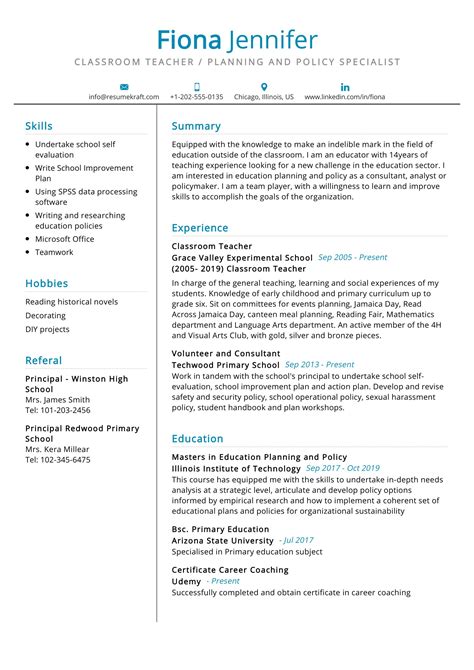 Best Assistant Teacher Resume Example From Professional