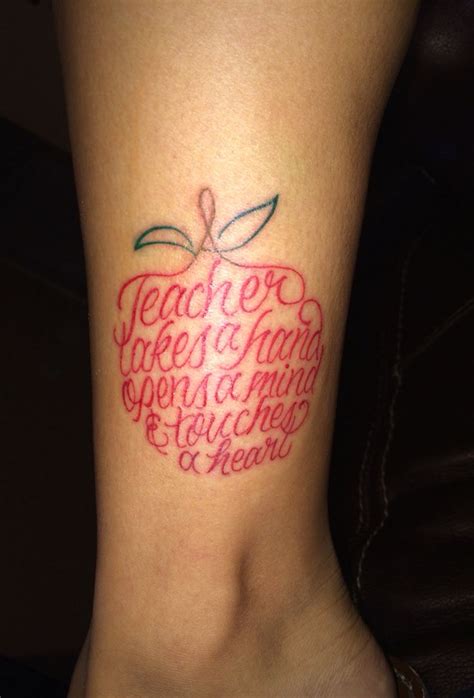 Incredible Teacher Tattoos Designs References