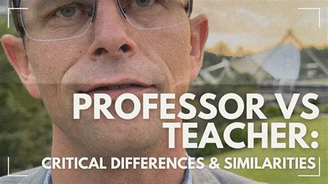 teacher vs university professor