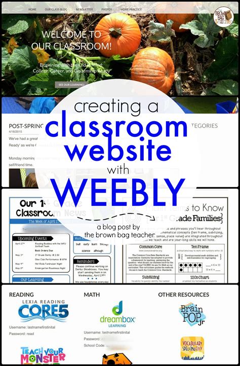 teacher websites for classroom