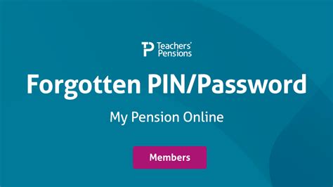 teachers pension service login