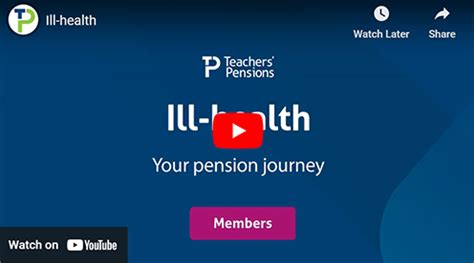 teachers pensions ill health