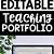 teaching portfolio template free