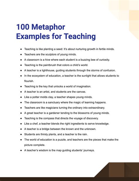 Teaching As A Metaphor