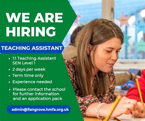 teaching assistant posts near me
